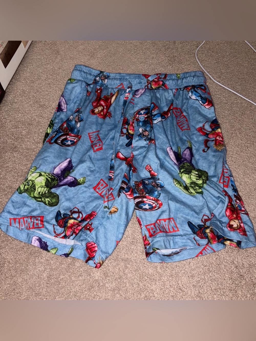 Marvel Blue Avengers Lounge Shorts